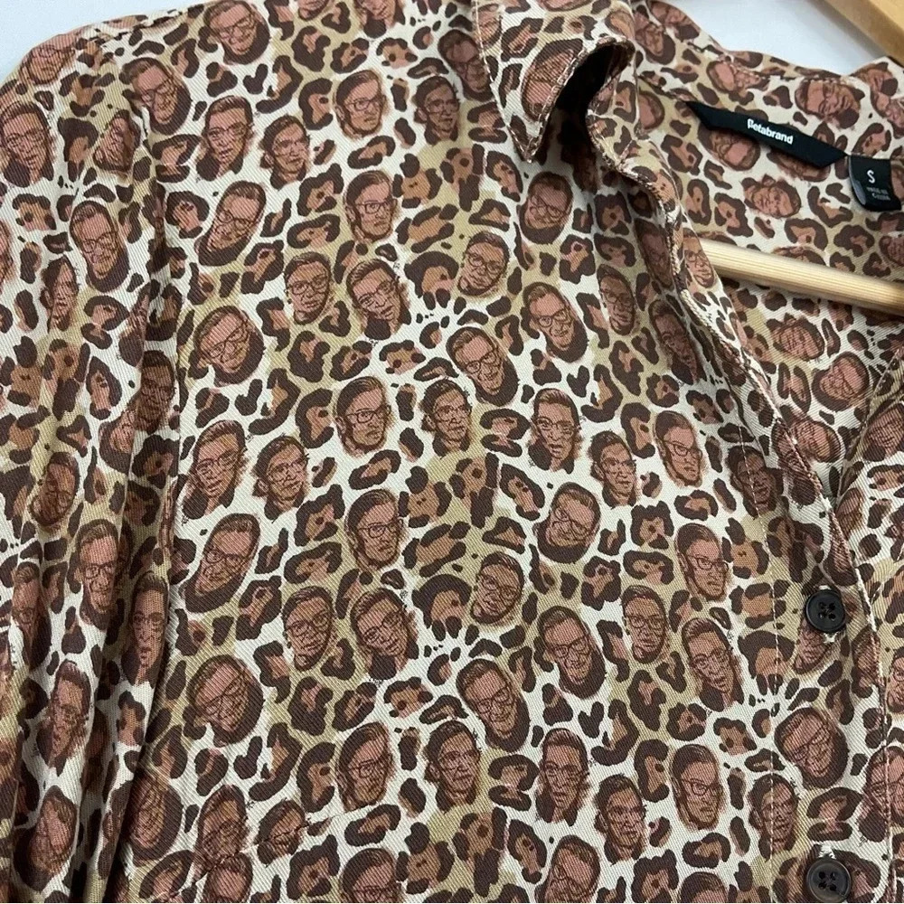 Betabrand Rbg Ruth Bader Ginsburg Leopard Print S… - image 2